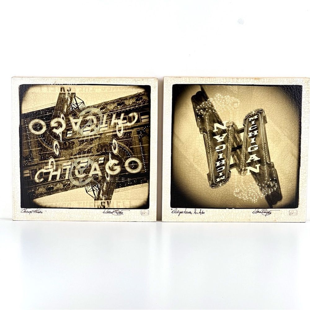 Michael Bryant Photography Art Chicago Michigan Black & White Film Set Of 2